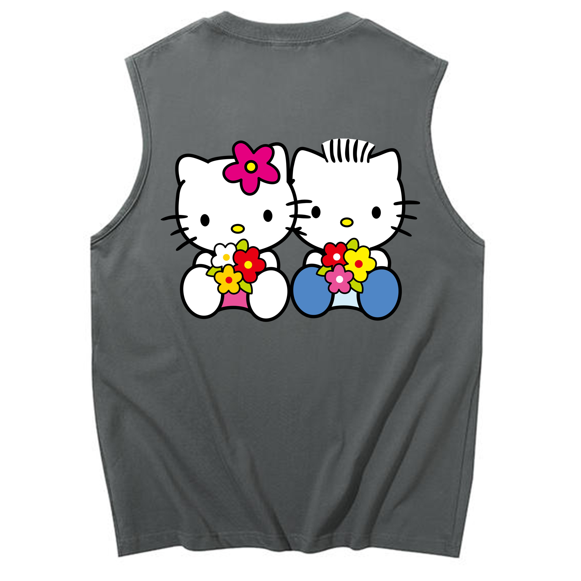 （画像用） Hello Kitty ハローキティ コットン100％タンクトップ（背面プリント）